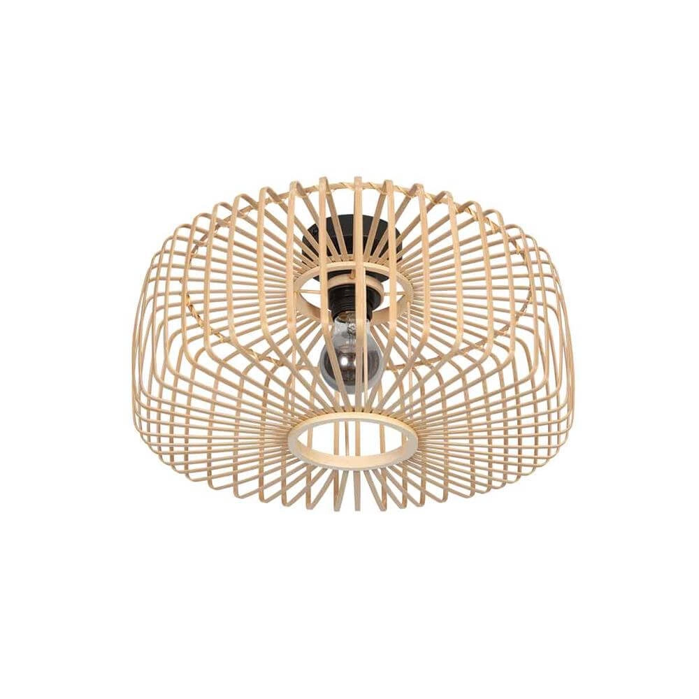Bamboo ceiling lamp Bloeba Ø 40cm Steinhauer 8712746176780