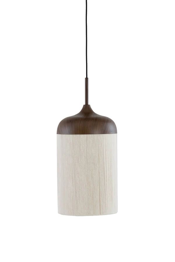 Pendant lamp Dania dark wood print Ø 22cm Light & Living 8717807759636