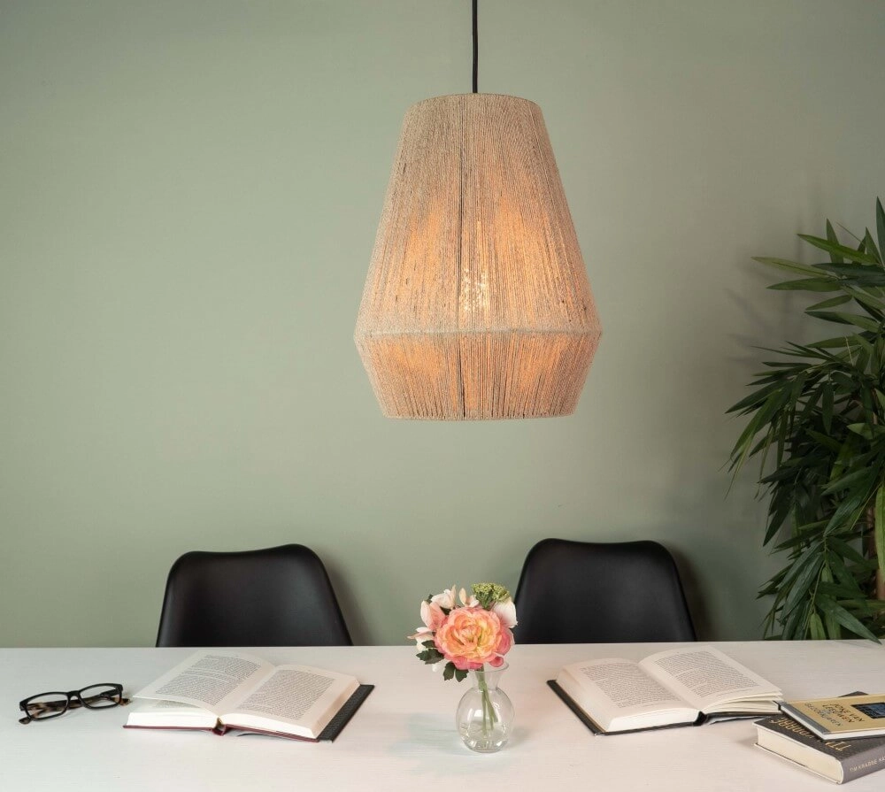 Rattan hanging lamp Alderney Ø 30cm Eglo 9002759437855