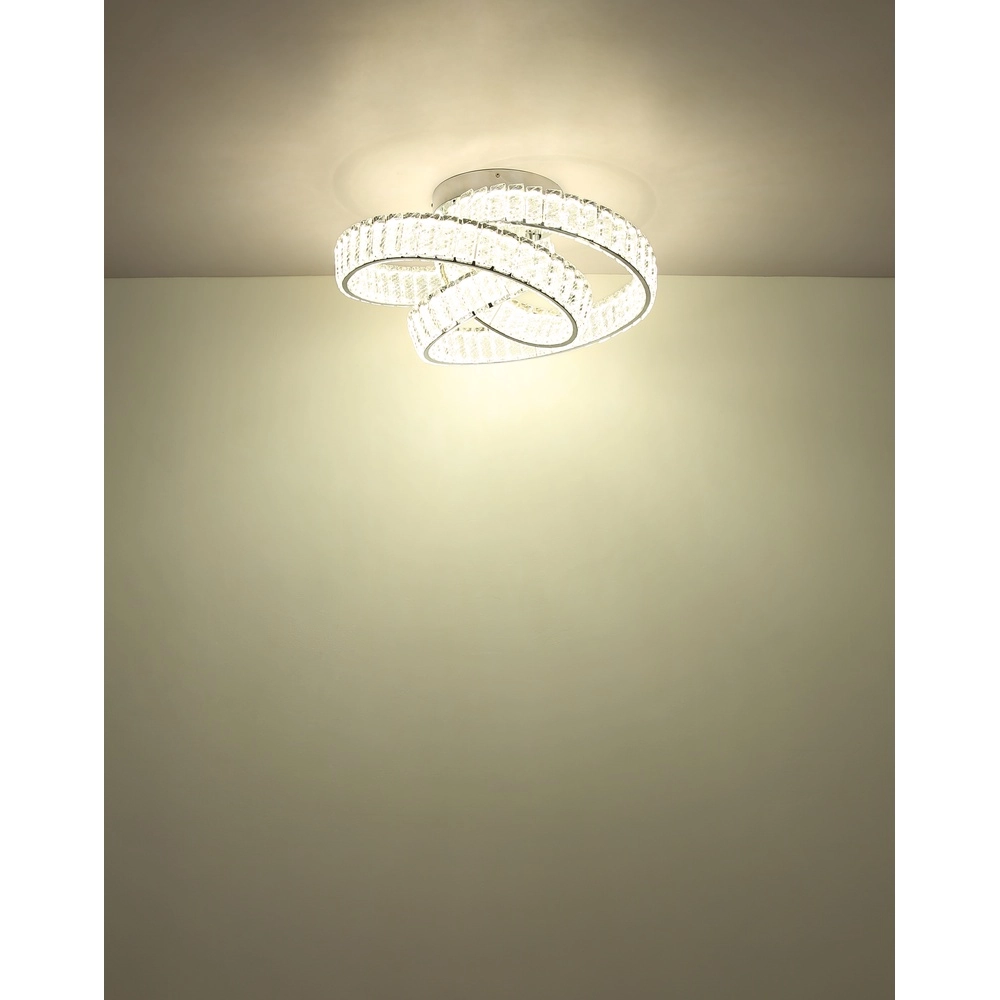 Ceiling lamp curl Mucky chrome Globo 9007371531530