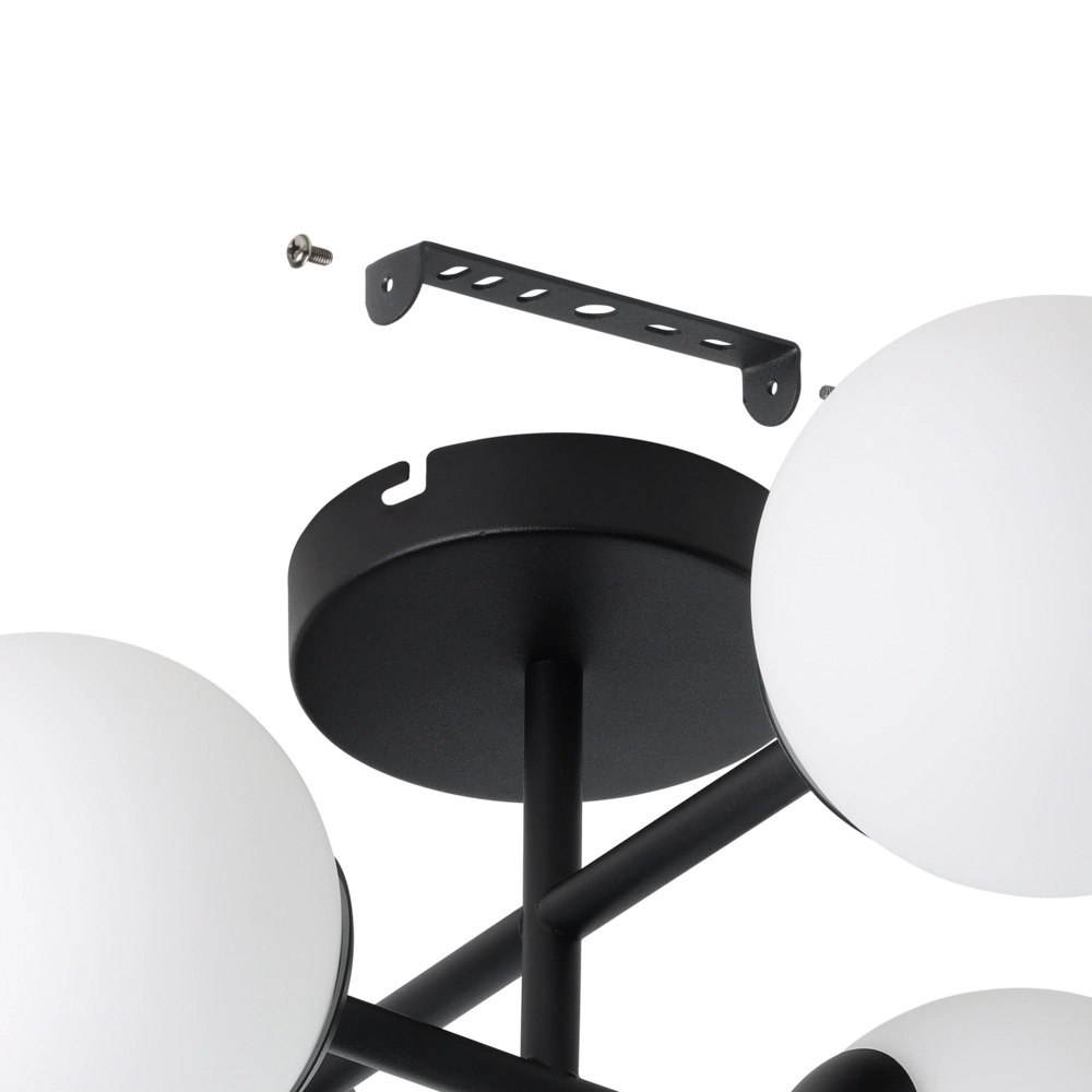 Ceiling lamp Castrovido 4-light black Eglo 9008606360710
