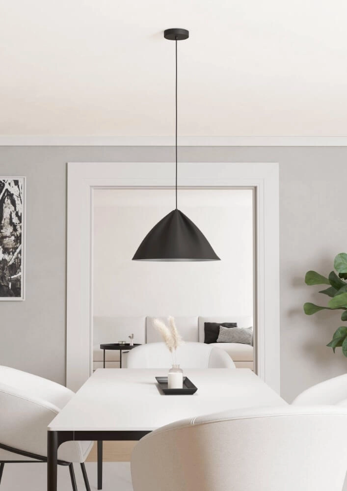 Black pendant lamp Podere Ø 42.5cm Eglo 9008606274062