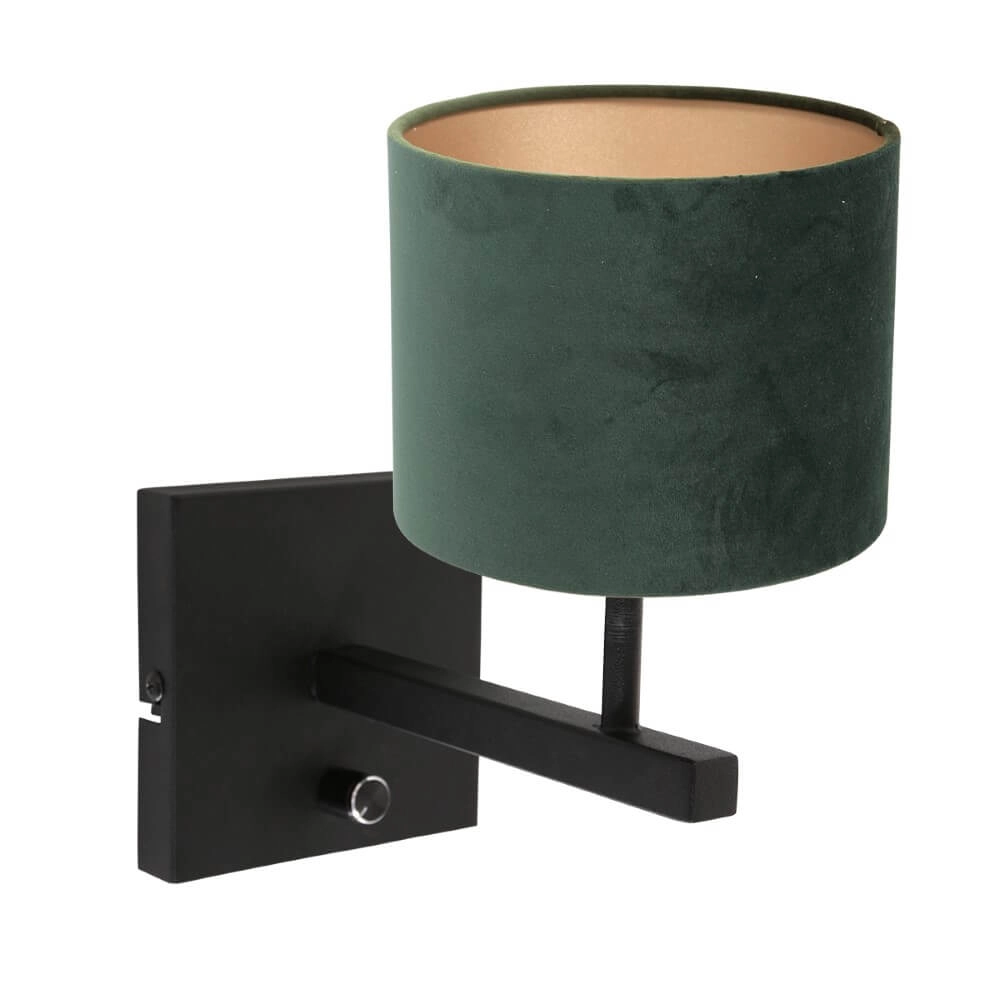 Table lamp Stanger with green velvet Steinhauer 8712746146448
