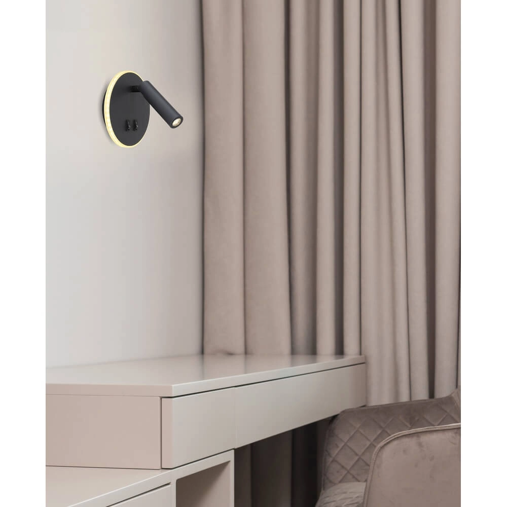 Sleek wall lamp Many black Globo 9007371419616