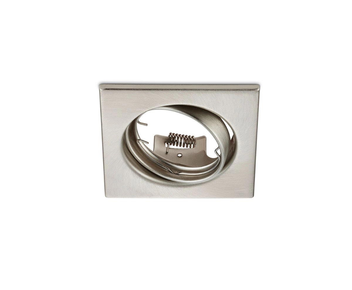 Square recessed spotlight Jura 8cm metal grey