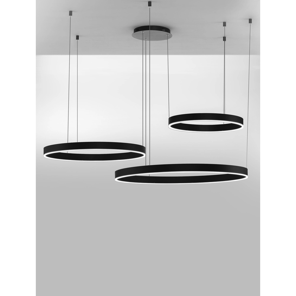 Pendant lamp Motif black multi 3000K