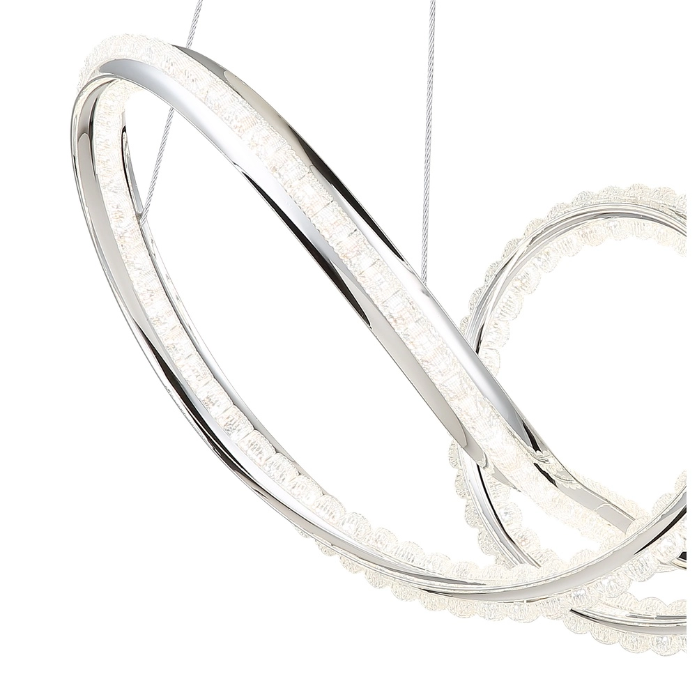 Modern pendant lamp Evangeline chrome Globo 9007371583201