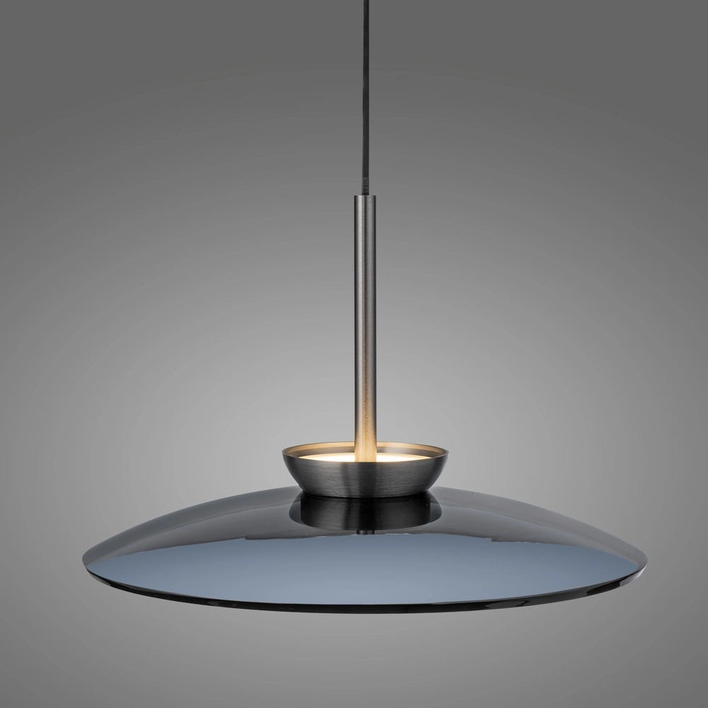 Pendant lamp Ø 50cm Pure E-Moon with smoke glass Paul Neuhaus 4012248386361