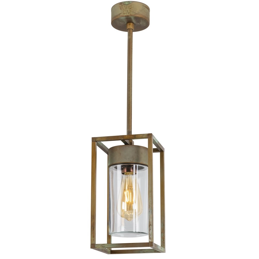 Brass hanging lamp Maritiem 15cm bronze brown