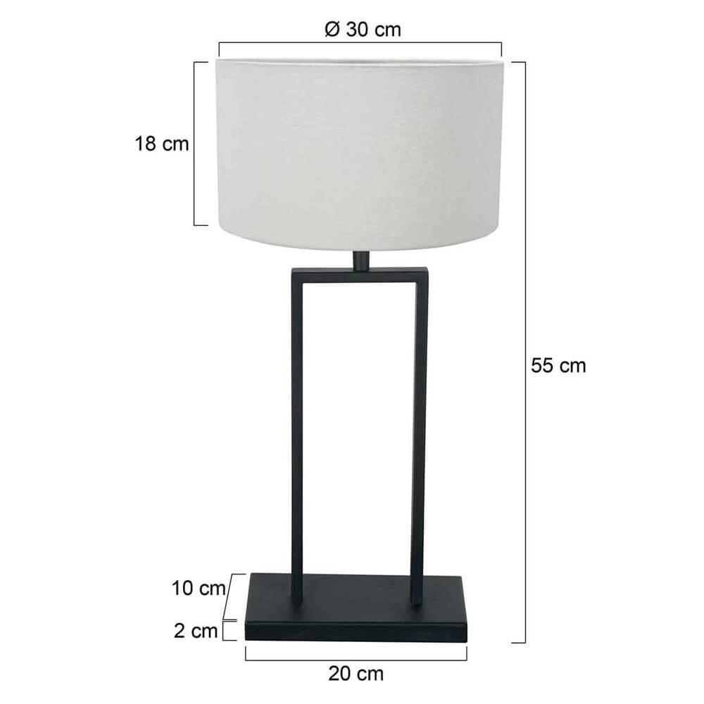 Table lamp 55cm Stang with white cap Steinhauer 8712746173970