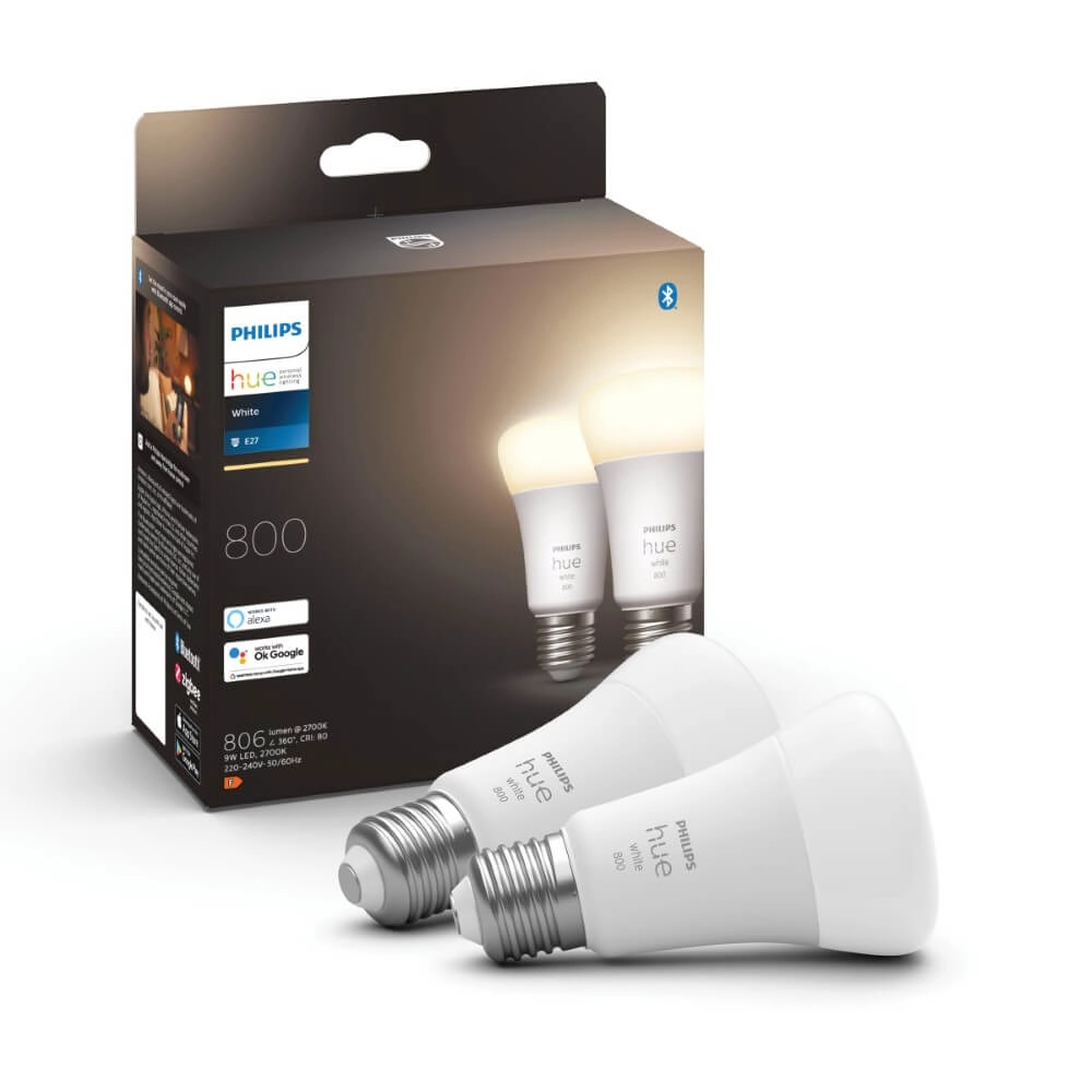 Hue - E27 - 9W - White Philips 8719514319028