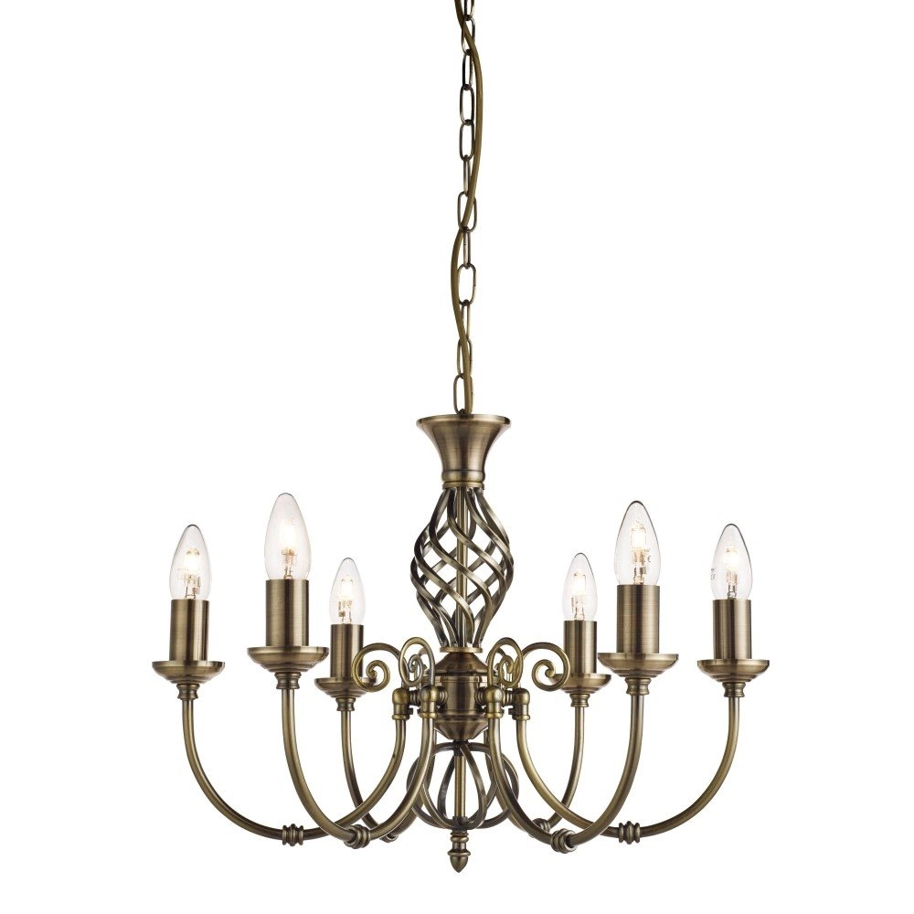 Antique chandelier Zanzibar 6-light