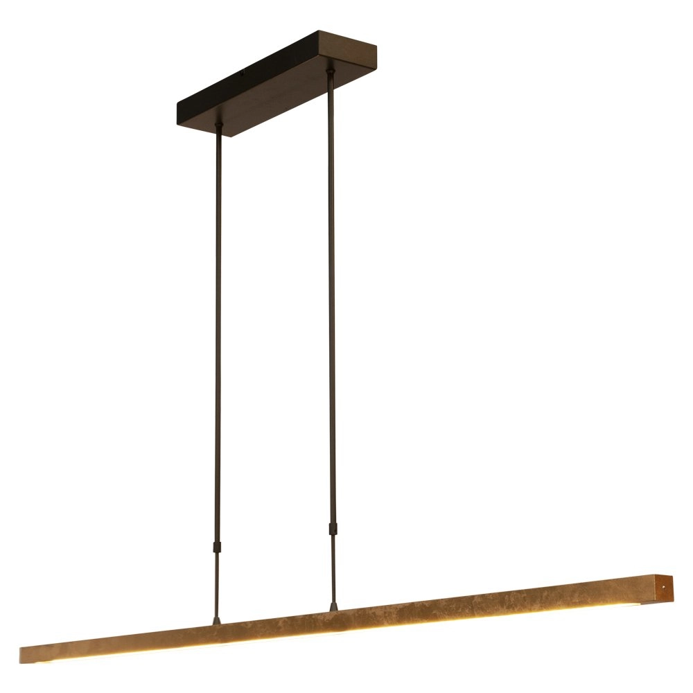 Black hanging lamp Real 3 with gold 160cm