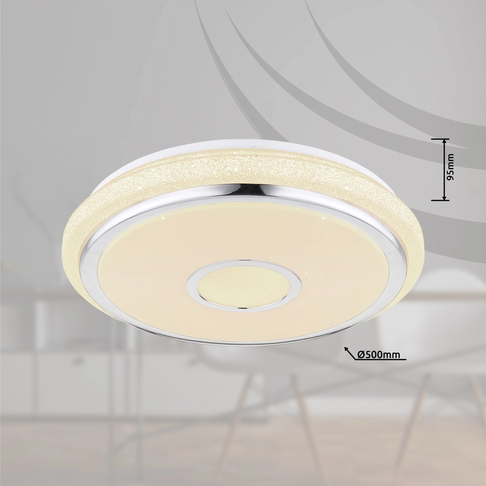 Ceiling light Dani Ø 50cm light color adjustable Globo 9007371370047