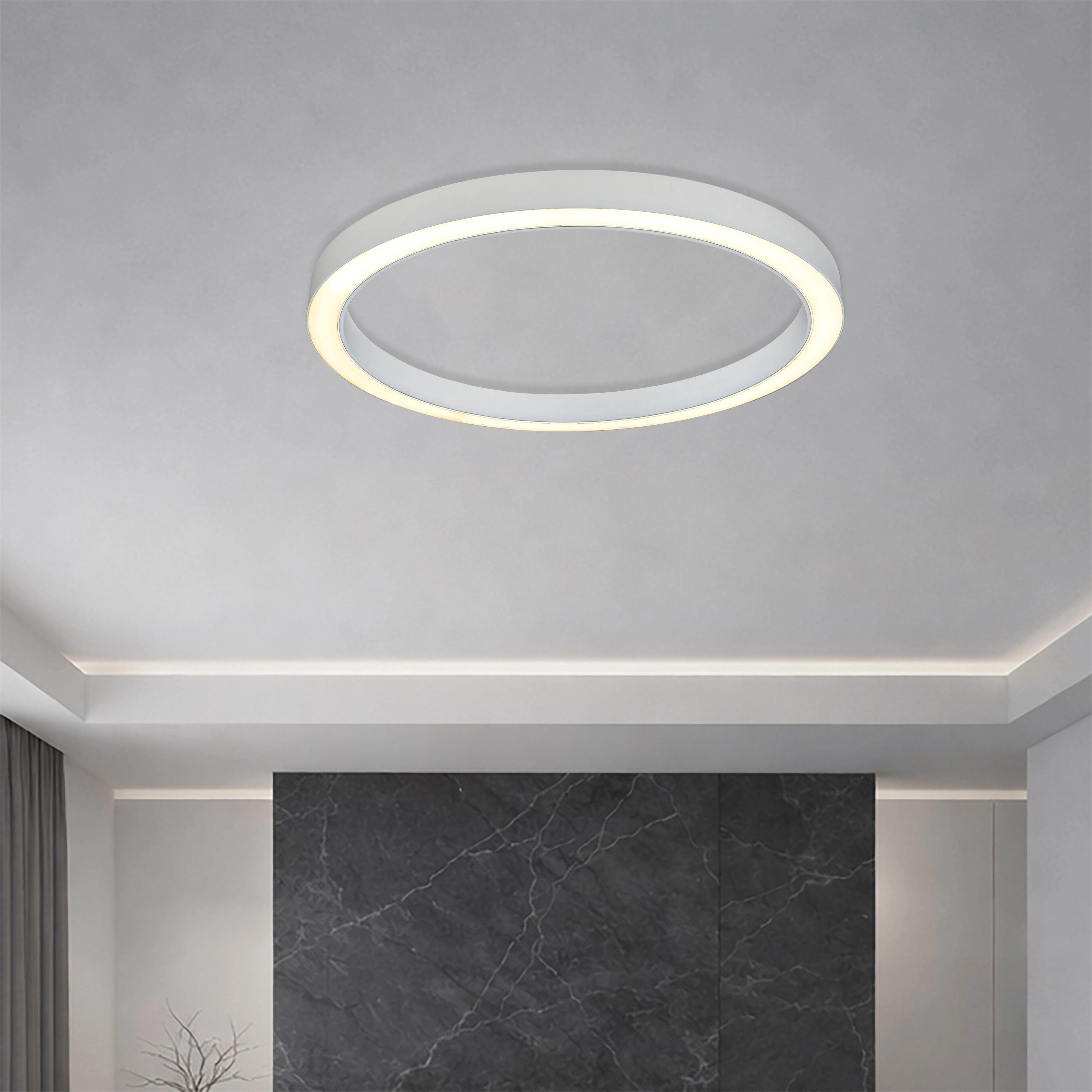 Design ceiling lamp Hey-lo white Ø 90cm Lyora 5053423315195
