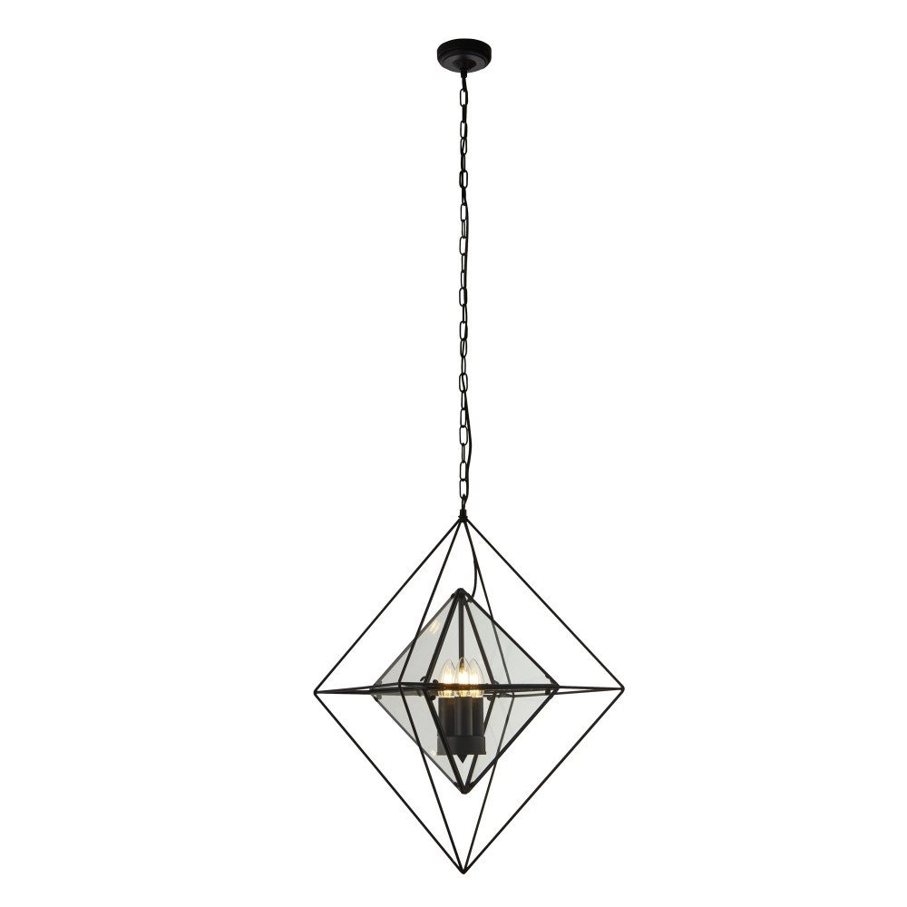 Black pendant lamp Diamond Searchlight 5053423159416
