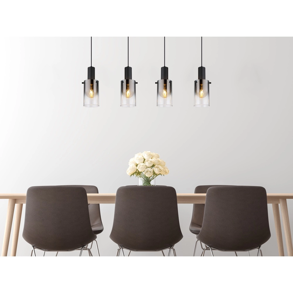 4-light pendant lamp Florentina Black design Globo 9007371457236
