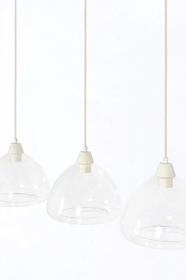 3-light pendant lamp Bisho Cream design 94cm Light & Living 8717807743314