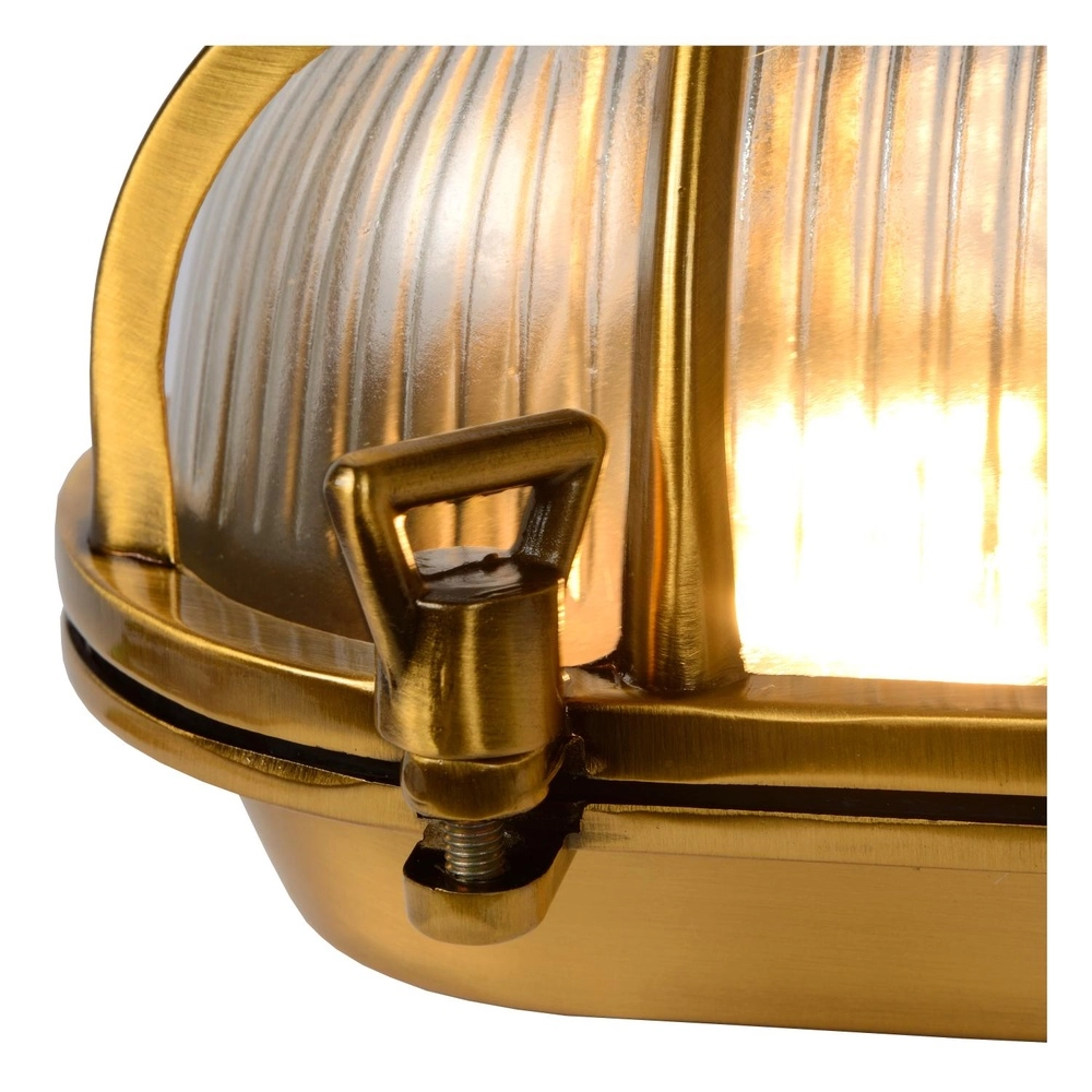 Bullseye Wall Lamp Dudley IP54 gold Lucide 5411212114884