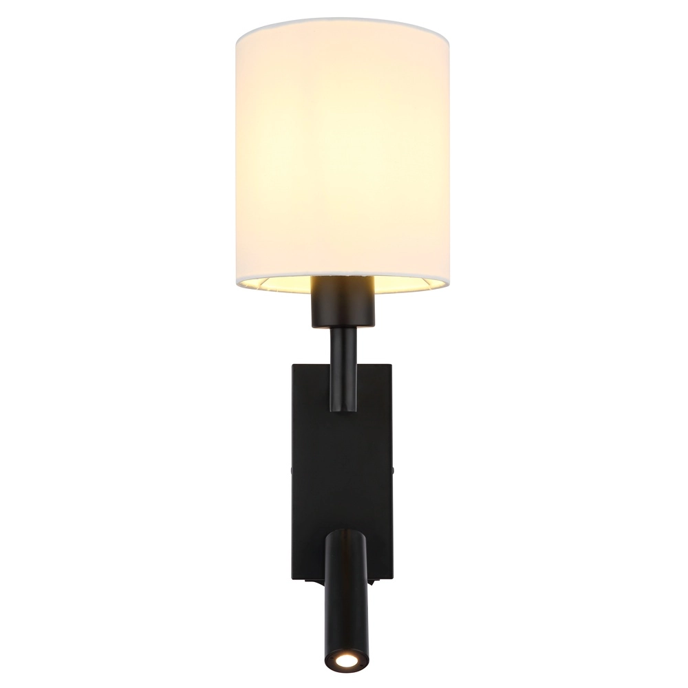 Bedside lamp Zamora black with white hood Globo 9007371569892