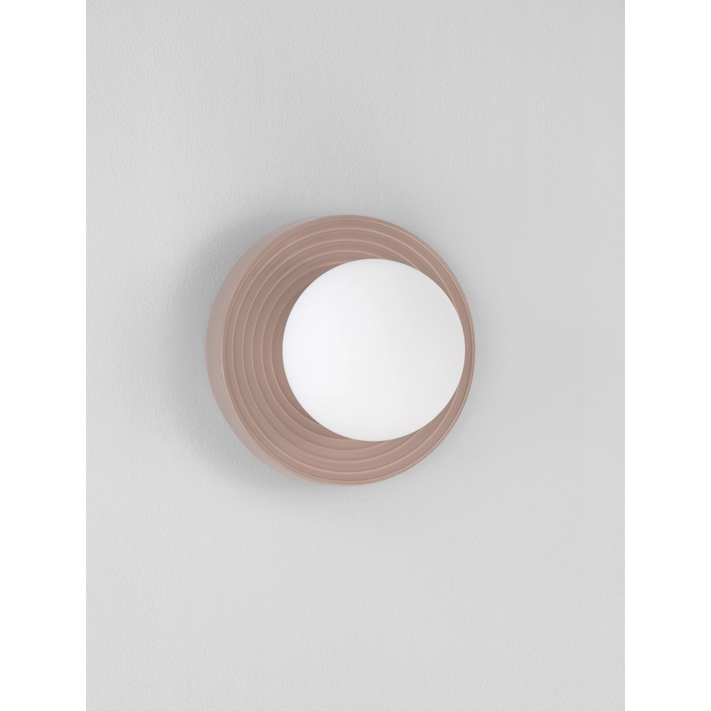 Wall lamp Orbique mocha brown Ø 22cm Lyora 5212017483874