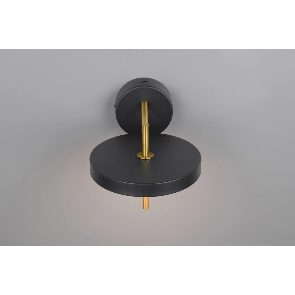 Modern wall lamp Keaton black with gold Trio 4017807655742
