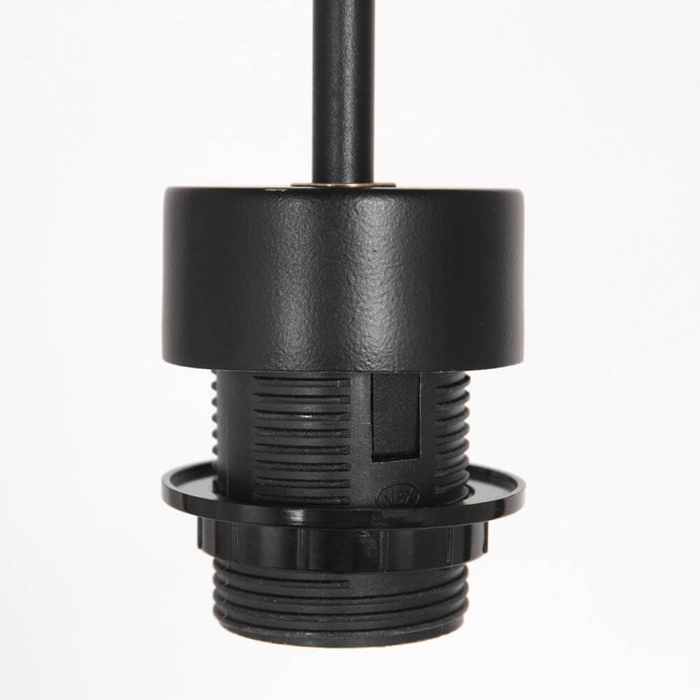 Pendant lamp Sparkled Light black with straw shade Ø 50cm Steinhauer 8712746172539