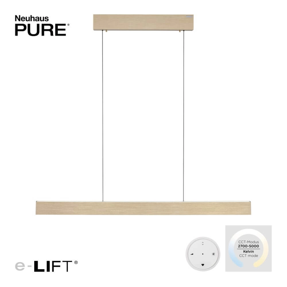 Design hanging lamp Pure E-Motion brass Paul Neuhaus 4012248372913