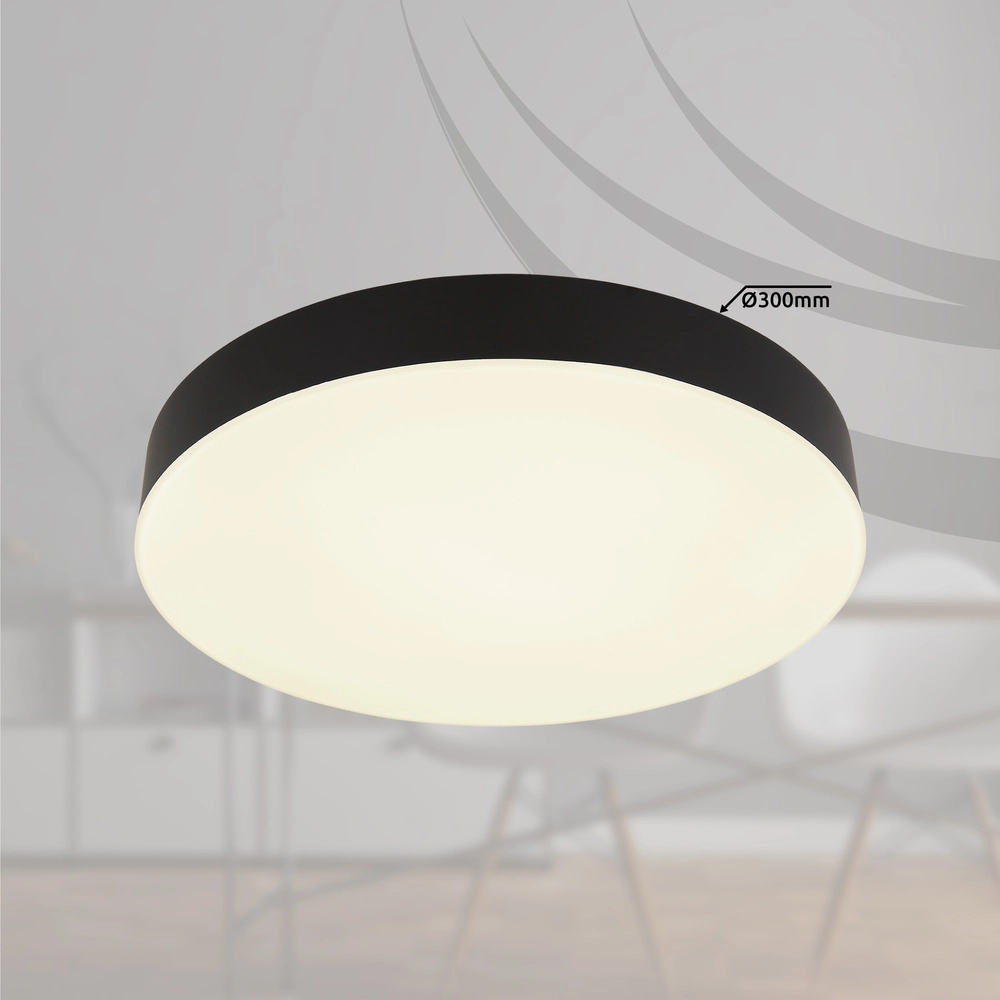 Ceiling light Matthew design black Ø 30cm Globo 9007371453207