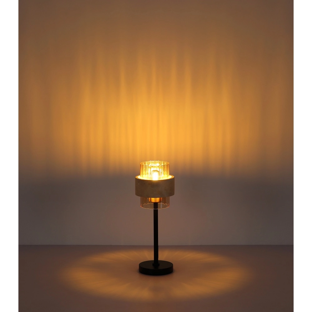 Table lamp Daren black with marble Globo 9007371592661