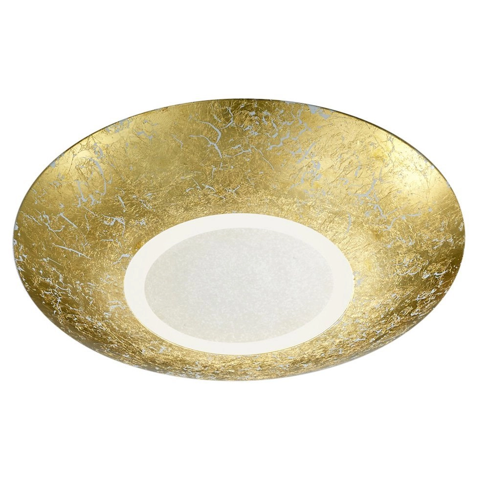 LED flush ceiling light Chiros old gold