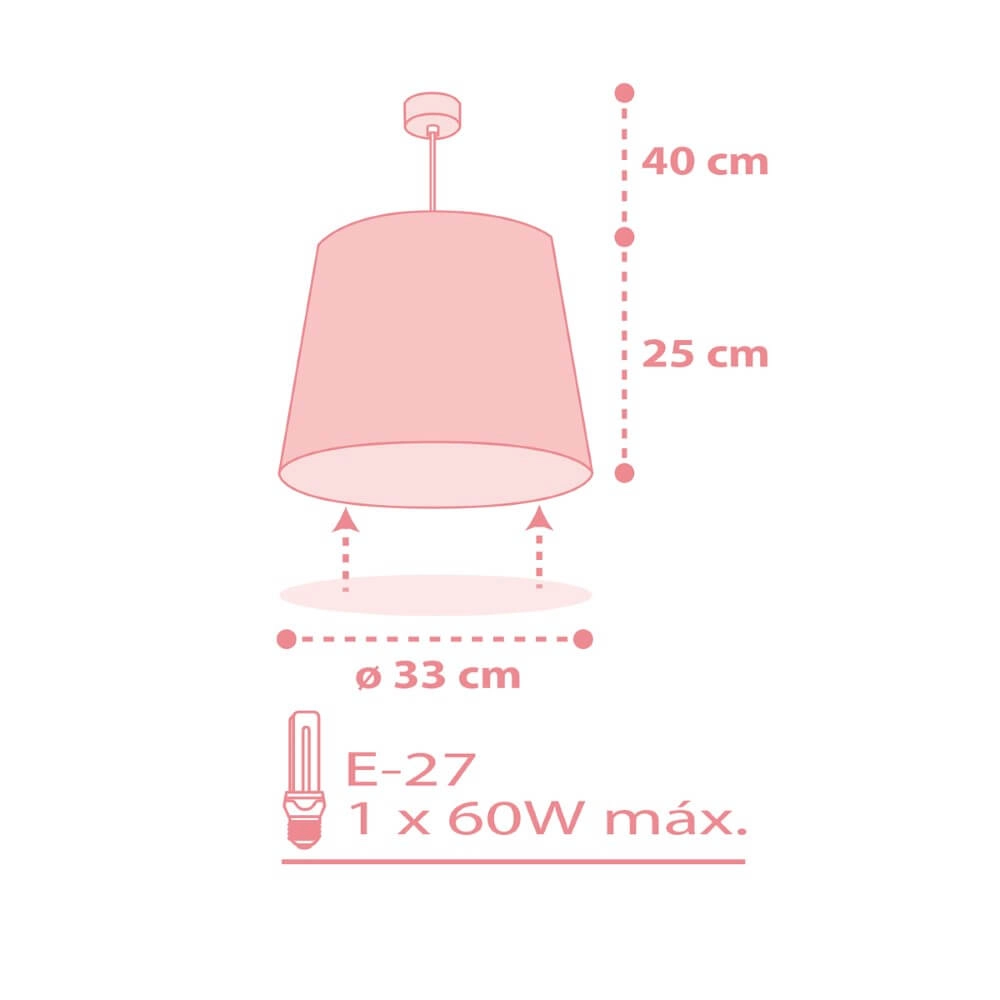 Children's room pendant lamp Star Light soft pink Dalber 8420406003108