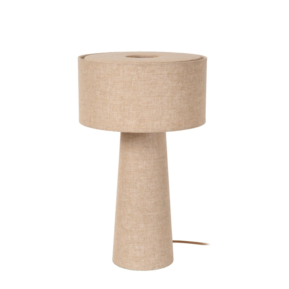 Table lamp Leeroy taupe Ø 30cm
