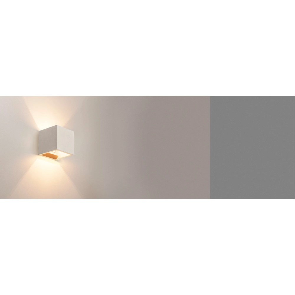 Wall lamp Solid Cube Up-Down concrete gray SLV 4024163192026