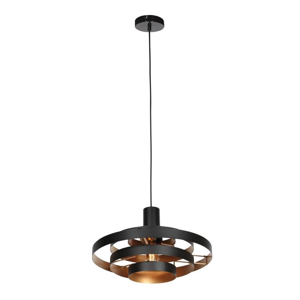 Design pendant lamp Halo Cirque black Ø 50cm Steinhauer 8712746178333
