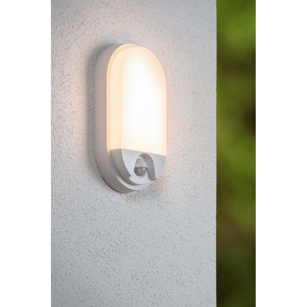 Oval wall lamp Hups Ir White with sensor Lucide 5411212221605