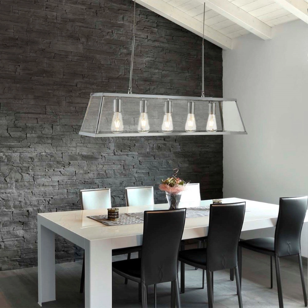Pendant lamp Voyager 5-light Searchlight 5053423097237
