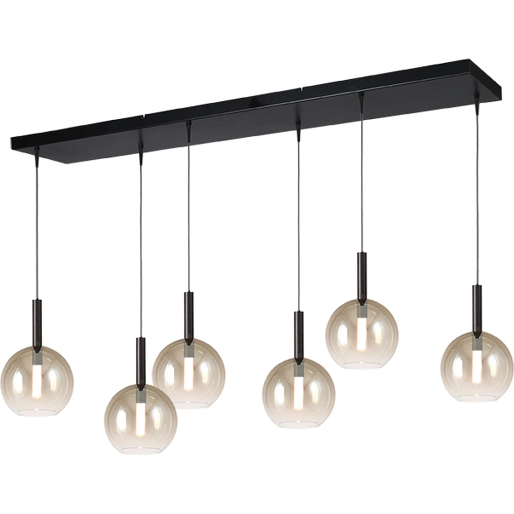 6L pendant lamp Ø17cm Lido Ball with gold-fading glass
