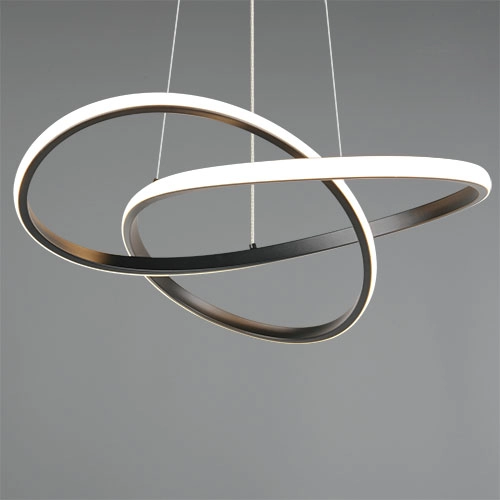 Design pendant lamp Mansa Black Trio 4017807682144