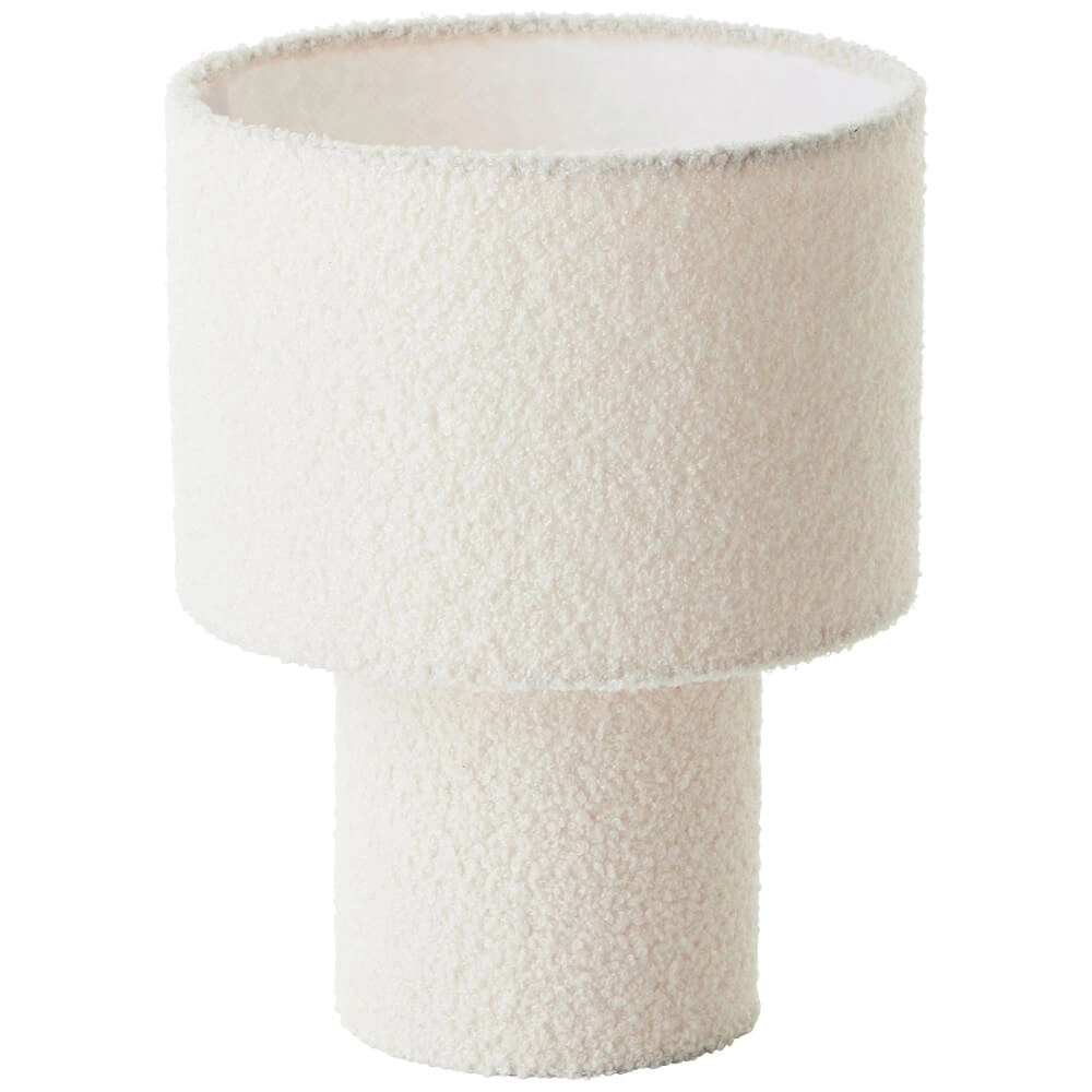 Cream table lamp Teddy Ø 23cm Brilliant 4004353447235