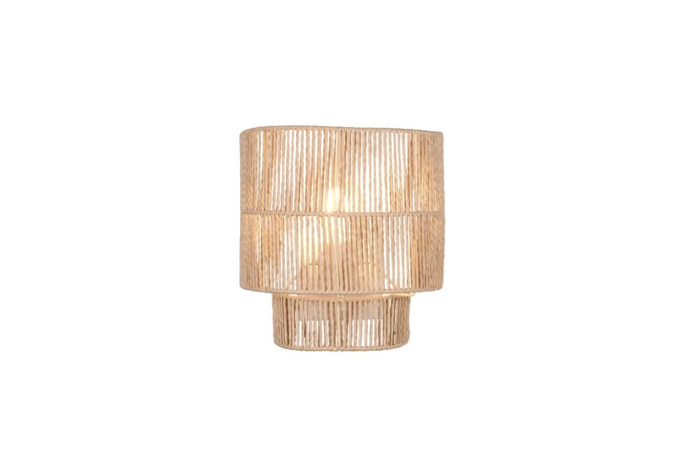 Japandi wall lamp Satna Rattan Trio 4017807636192