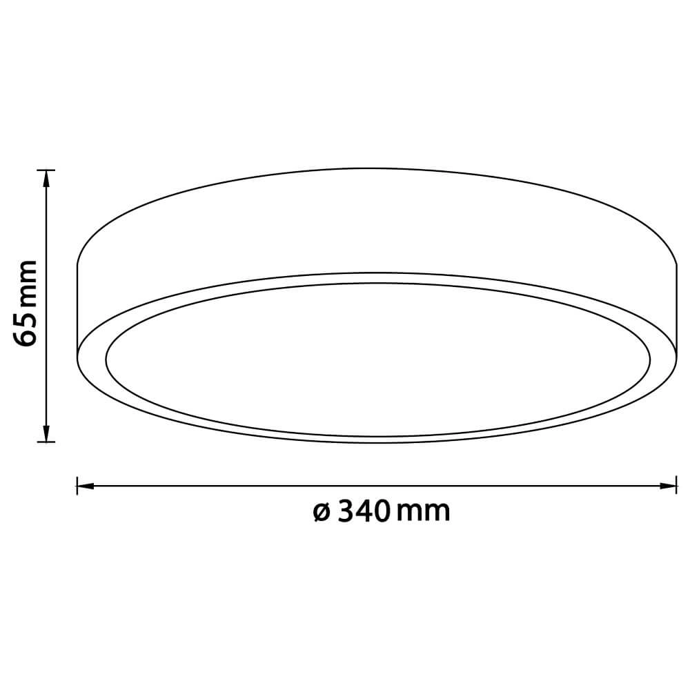 Ceiling lamp Moreen Ø 34cm Brilliant 4004353403699