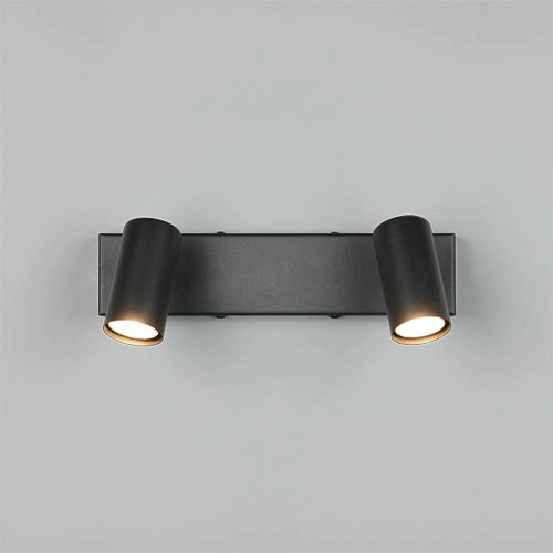 Surface-mounted spot Taryn 2-light black Trio 4017807685558