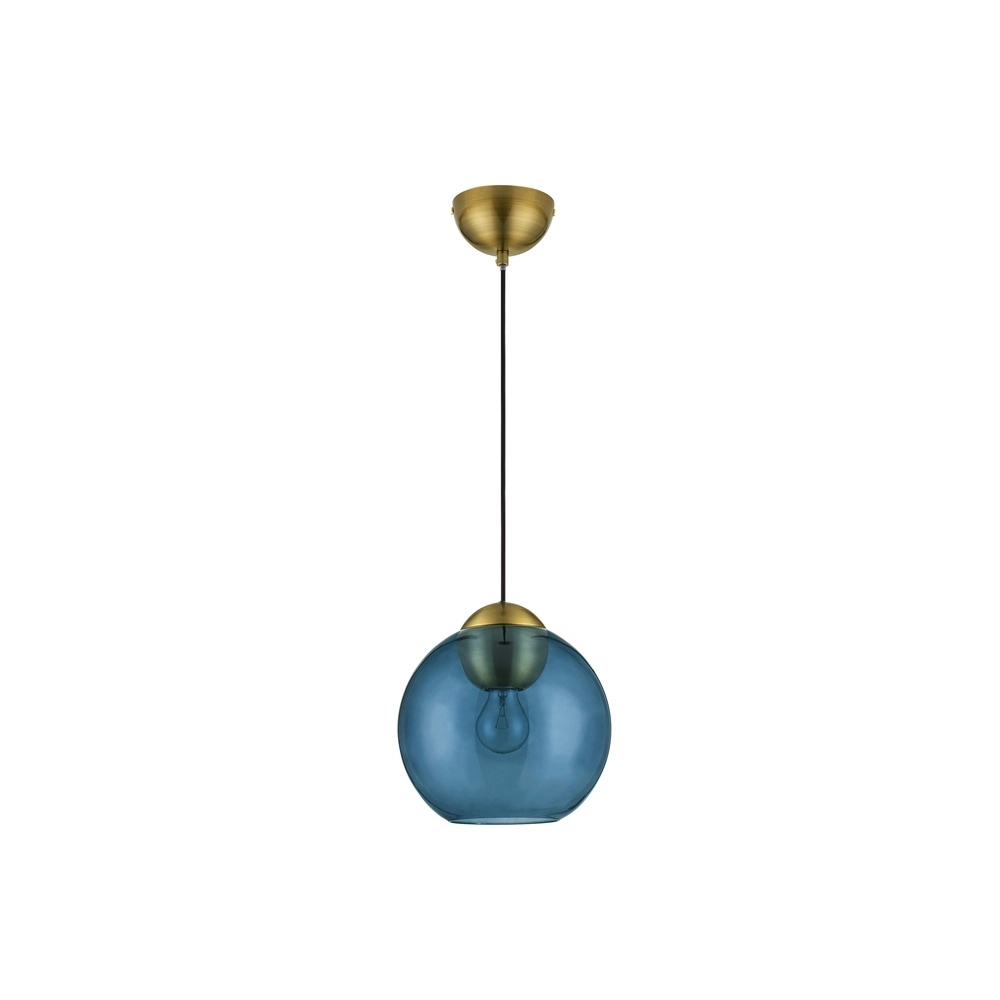 Design pendant lamp Midori blue glass Lyora 5212017434258