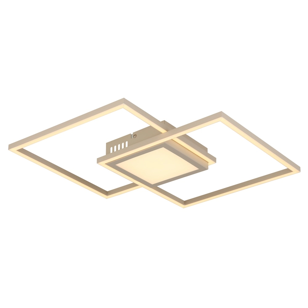 Sleek ceiling lamp Saunders sand brown Globo 9007371590353