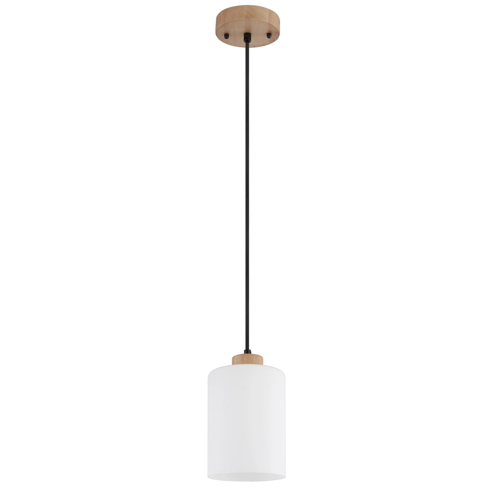 Pendant lamp Rowena 1-light wood Globo 9007371592234