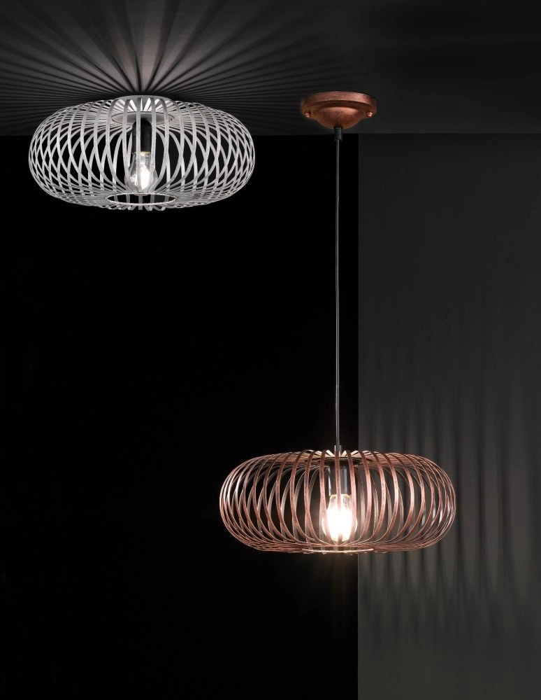 Ceiling light Johann copper brown Trio 4017807356823