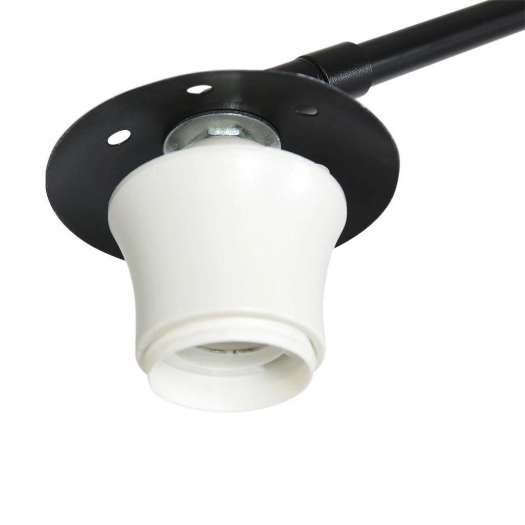 Black arc lamp Silva Alba with white hood Steinhauer 8712746185867