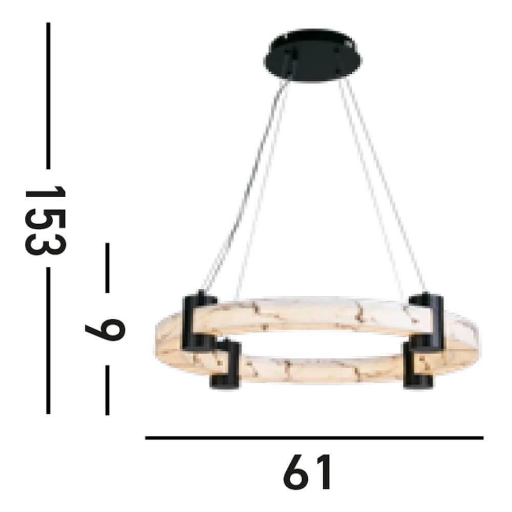 Design pendant lamp Moonbeam black Searchlight 5053423273761