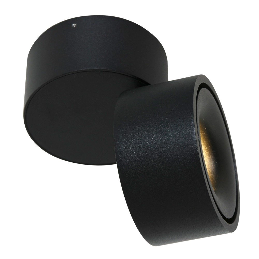 Sleek surface-mounted spot Fez Black black Steinhauer 8712746132496